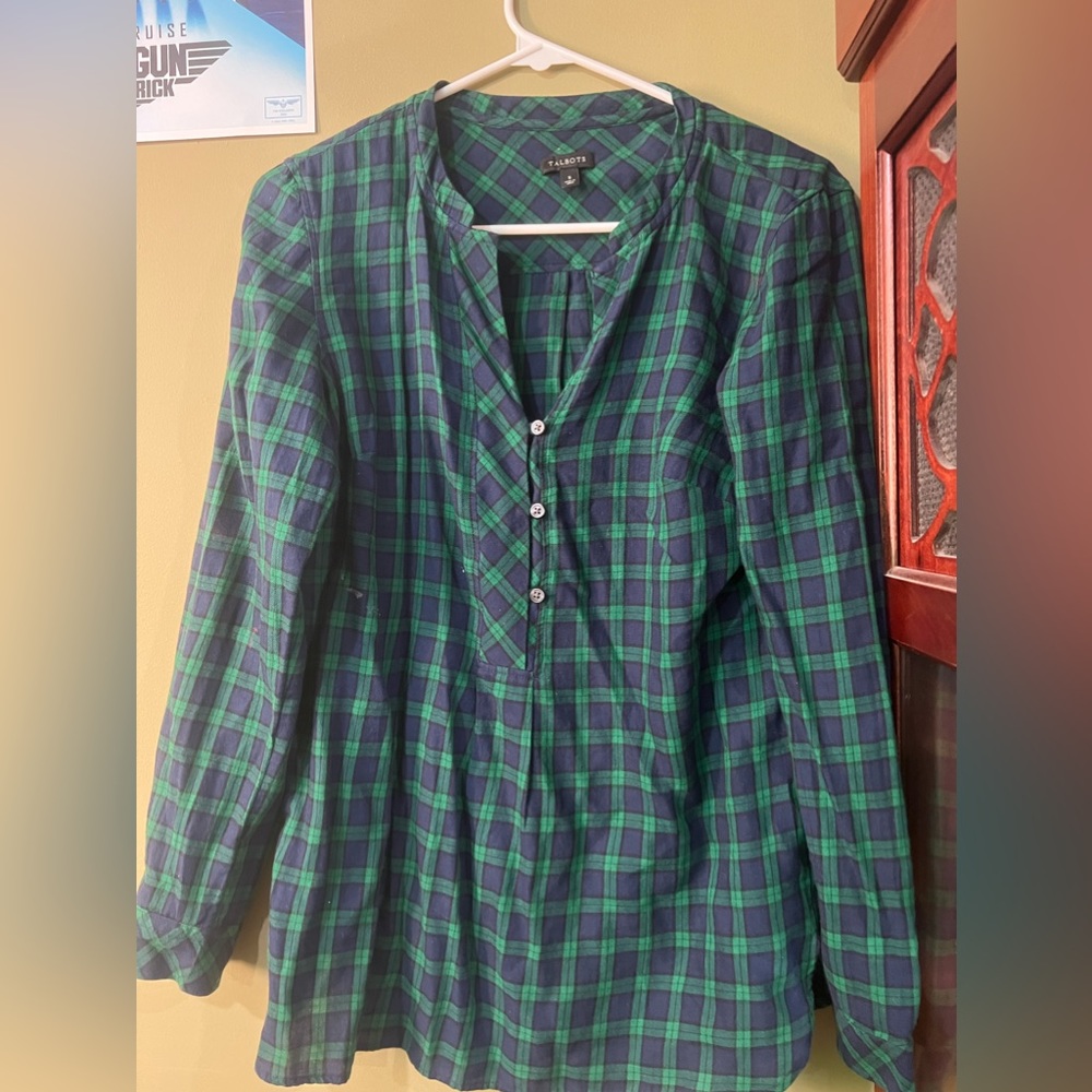 Talbots half button up